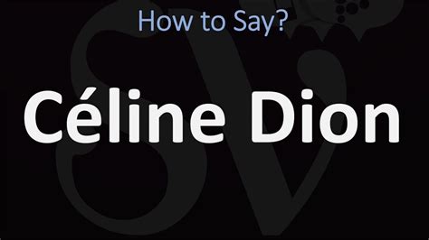 how to pronounce celine dion.